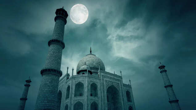 Taj Mahal at night is a sight to behold