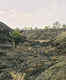 Walking across
volcanic badlands in the footsteps of ancient Americans