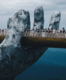 Vietnam’s Golden Bridge is being held up by the Hands of God