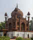 A Red Taj in memory of a beloved husband
