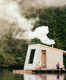 A floating sauna in the midst of nature