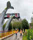 What a catch! This sculpture in the Netherlands saved a train mishap