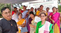 Meitei groups in Assam stage sit-in, seek inclusion under Clause 6 of Assam Accord