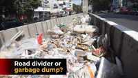 Pune: People turn divider space into garbage dump on Karve Road 