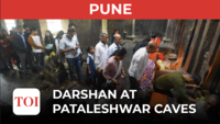 Shravan Somvar: Devotees line up for Darshan at historic Pataleshwar Caves 