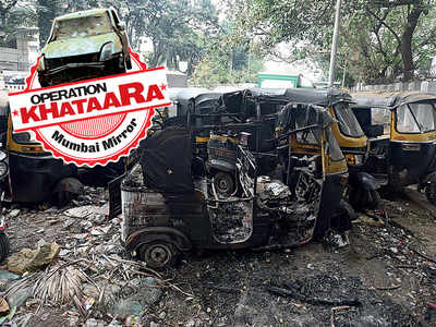 Operation Khataara: Locals inflamed as khataara auto catches fire