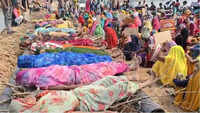 Tribal women in MP lie on &lsquo;funeral pyres&rsquo; to oppose river linking project
