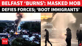 Dramatic Video: Families Flee As Belfast Descends Into Chaos With Fires, Riots & Fierce Police Clashes