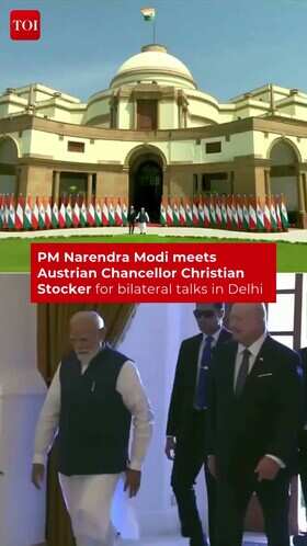 PM Modi Holds Bilateral Talks with Austrian Chancellor in Delhi