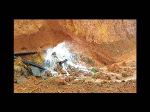 Pipelines damaged in 2nd landslide at Khandepar