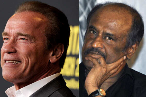 Rajinikanth and Arnold Schwarznegger share cold vibes