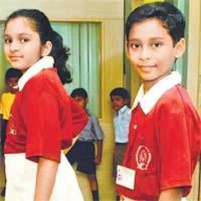 Students model for their uniform