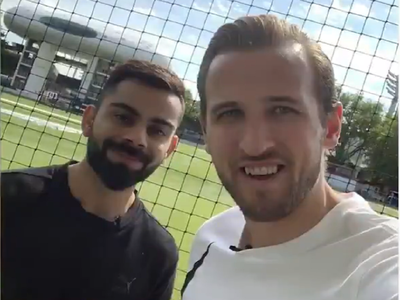 World Cup 2019: Virat Kohli, Harry Kane play cricket at Lord's