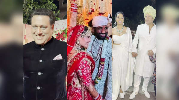 Arti Singh-Dipak Chauhan wedding; Mama Govinda, brother Krushna Abhishek with wife Kashmera and others attend: PICS