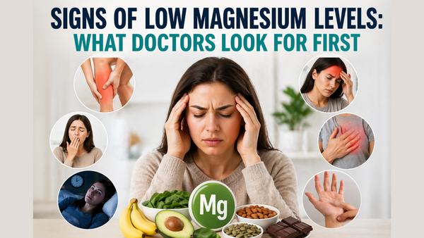 Signs of low magnesium levels: What doctors look for first