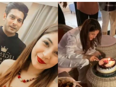 Watch: Shehnaaz Gill celebrates her birthday with Sidharth Shukla, his mother