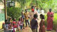 Madurai: Headmaster bridges digital divide, takes outdoor classes 