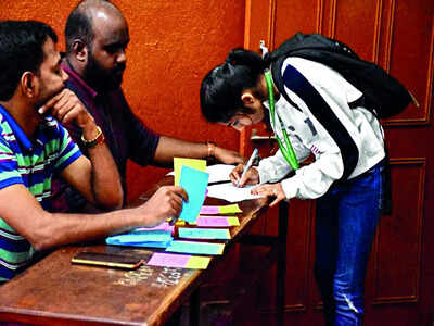 Student council elections, old-school style