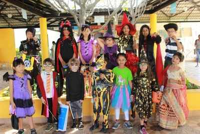 Bengaluru school students slay their costumes during Halloween celebrations