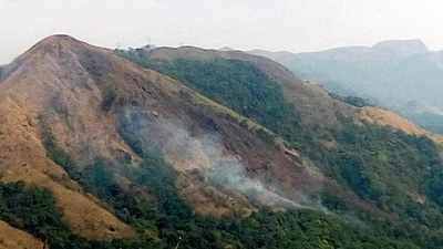 Officials cool to forest fires in Western Ghats