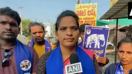 BSP candidate from transgender community holds campaign in Warangal East