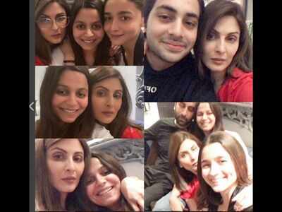 In Photos: Alia Bhatt, Ranbir Kapoor spend family time with Neetu Singh, Soni Razdan and others