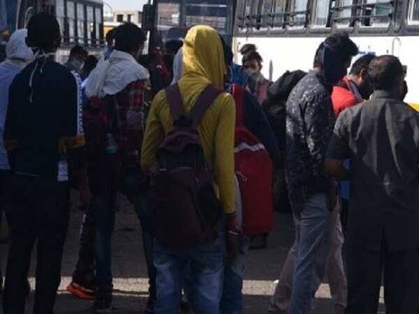 320 migrant labourers leave for Rajasthan free of cost by 13 buses