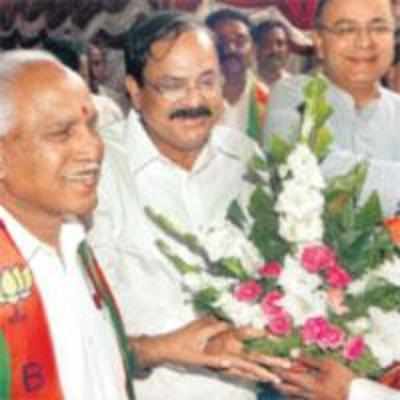 We've got the number  all right: Yeddyurappa