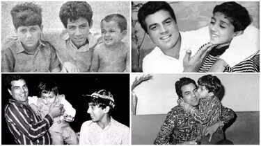 Pure Nostalgia: Young Sunny Deol and Bobby Deol Pose With Papa Dharmendra in These Heart-warming Photos