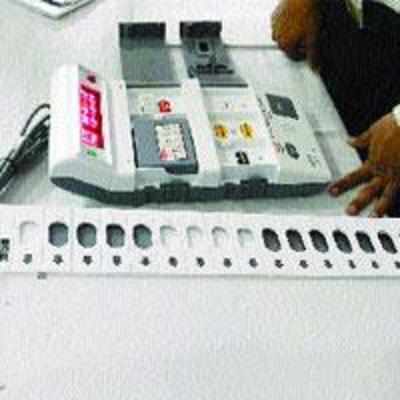 Civic polls: 1,700 EVM's reach city