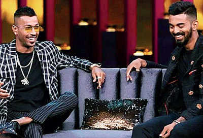 Should Hardik Pandya and K L Rahul be handed match bans for misogynistic comments on a talk show?