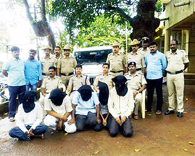 SUV seized in city leads K’taka cops to 5 accused