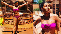 Nargis Fakhri enjoys mud bath in bikini 