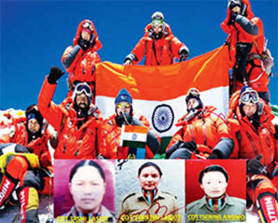 In a first, 3 NCC girls from Kashmir scale Everest