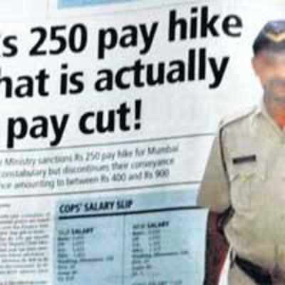 No pay cut for cops