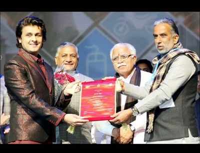 Sonu Nigam honored with Haryana Gaurav Samman by Haryana government