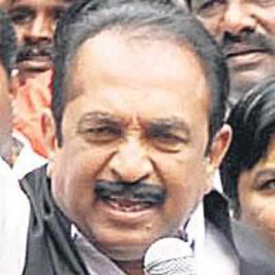 Vaiko held on charges of sedition