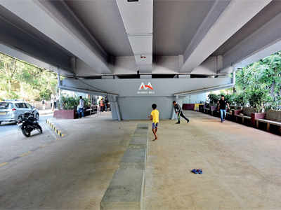 Play, relax or simply hang around below this flyover