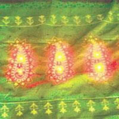 A light-n-sound saree for Diwali