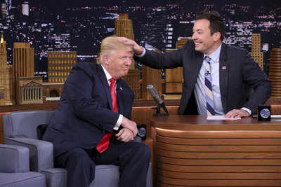 US President Donald Trump asks Jimmy Fallon to “stop whimpering”