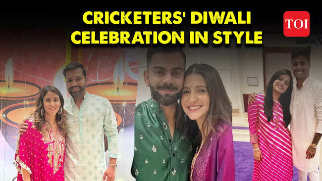 Watch: Team India's Diwali celebrations, Anushka Sharma accompanies Virat Kohli