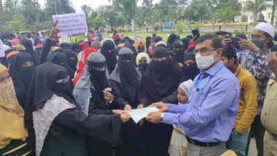 Karnataka hijab row: High schools, colleges closed for three days; Union min Pralhad Joshi says dress code must be followed