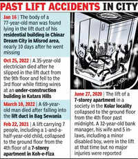 Chinar Dream City lift collapse: 3 face case