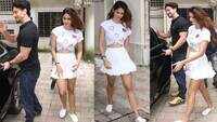 Tiger Shroff and Disha Patani complement each other in black and white outfits 