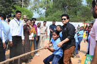 Sachin Tendulkar in Dantewada, plays with tribal kids as Bastar turns to sports