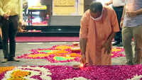 Watch: CM Yogi lights earthen lamps at residence as part of 'deepotsav' 