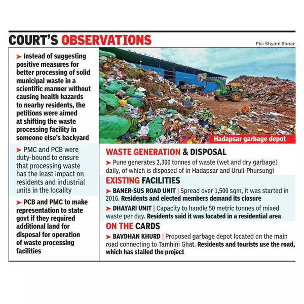 HC rejects plea to shift Hadapsar garbage plant