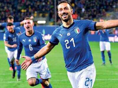 Quagliarella makes Italy history after stalker nightmare