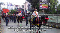 Students of Bhonsala Military School walk in pride on Kargil Vijay Diwas 