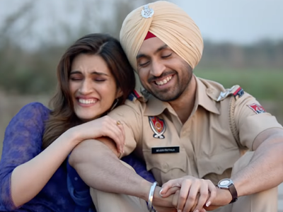 Arjun Patiala movie review: Diljit Dosanjh, Kriti Sanon’s film hopes to parody clichéd construct of most romcoms